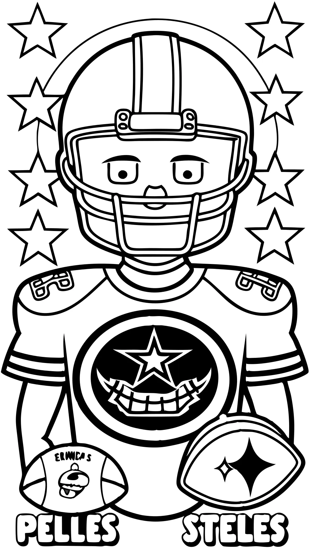 pages à colorier de Pittsburgh Steelers